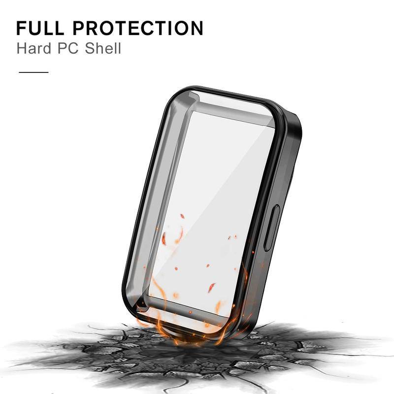 Untuk Huawei Band 8case360° Casing Pelindung Lembut TPU Full Plating Untuk Huawei Band8 Shockproof Tritone