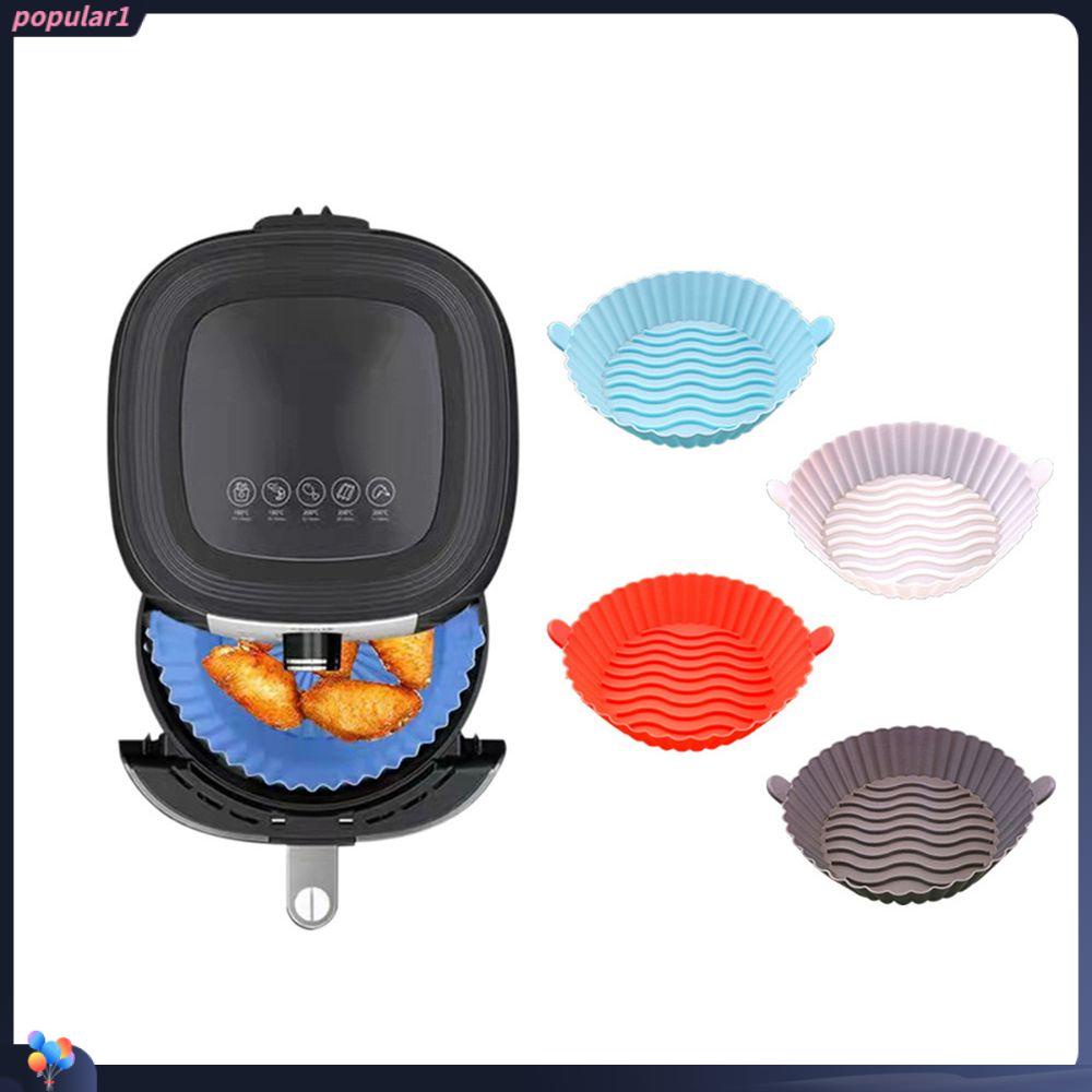 Populer Air Fryer Silicone Pot Multifungsi Alat Masak Non Stick Oven Pengganti Liners Grill Pot Tray AirFryer Aksesoris