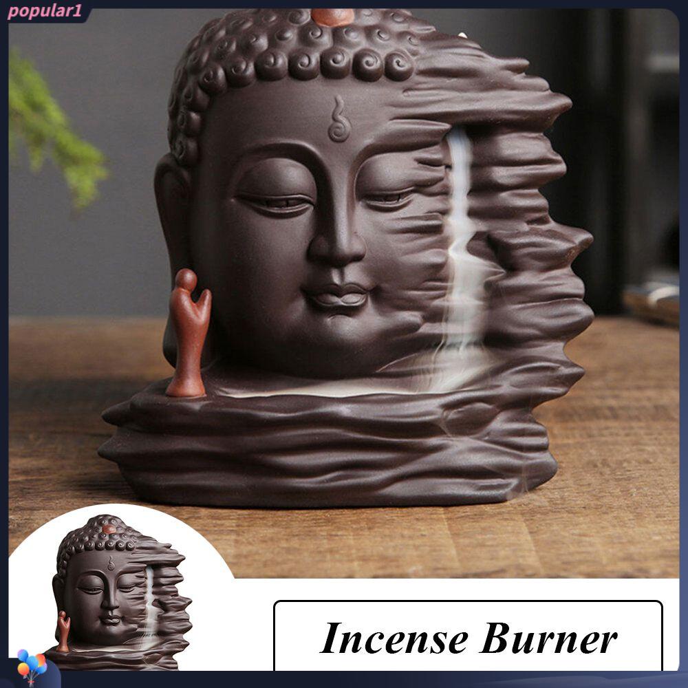 Populer Backflow Incense Burner Dekorasi Rumah Meditasi Ornamen Tempat Dupa