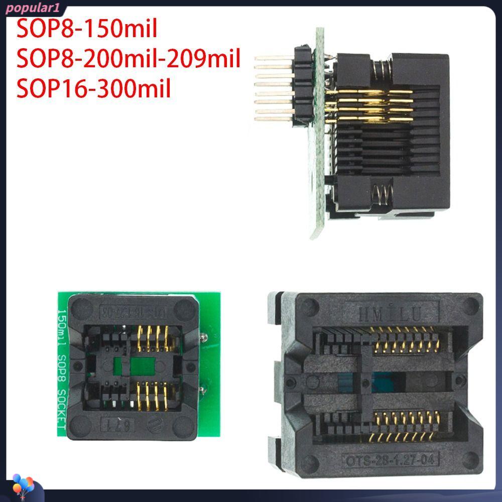 Populer 2pcs SOP8 Adapter Socket Programmer Untuk EZP2010 EZP2013 CH341A 24CXX 93CXX 25seri Wide-body Seat Wide