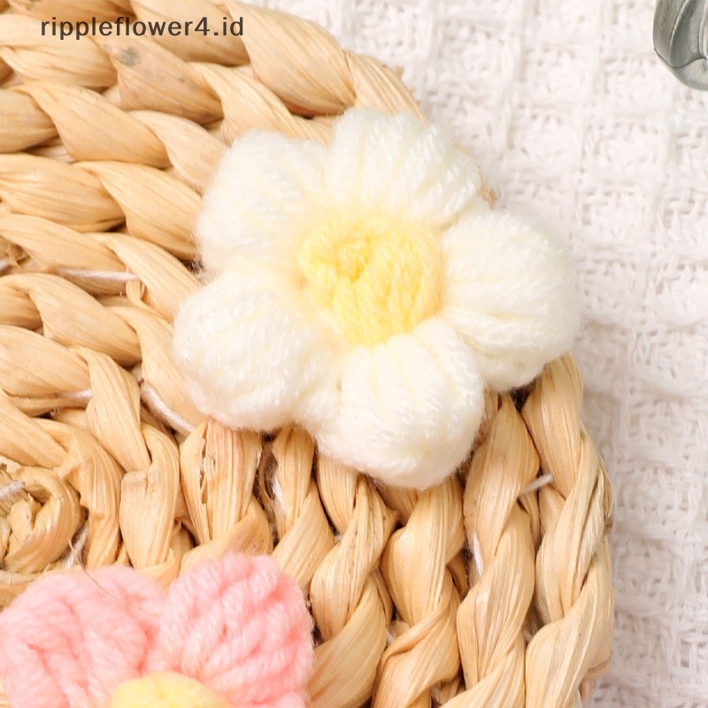 {rippleflower4.id} Lima Kelopak Bunga Aplikasi Bunga Matahari Ornamen Untuk Pakaian Topi Perlengkapan Jahit Hiasan Kepala DIY Klip Rambut Bros Dekorasi Patch~