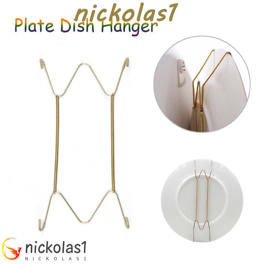 Nickolas1 Dish Spring Holder W Type Dismountable Art Dekorasi Rumah Pajangan Dinding Tetap Mengamankan Klip