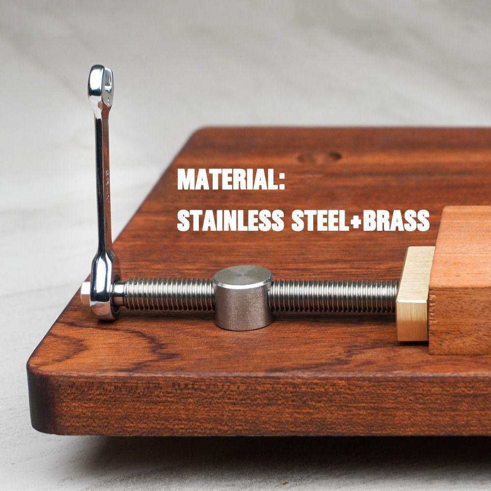 POPULAR Populer Meja Kerja Desktop Quick Fixture Stainless Steel 19/20mm Lubang Adjustable Bench Dog Clamp
