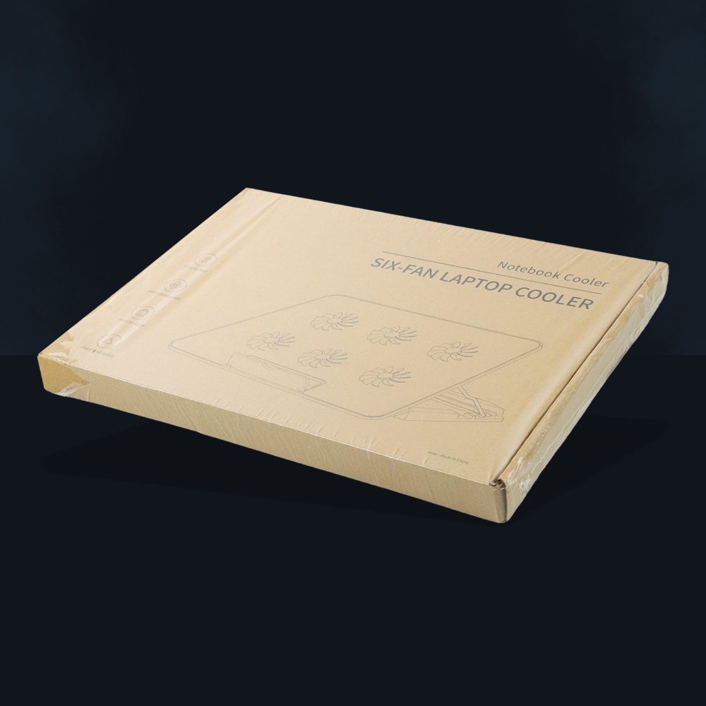 SeGB Notebook Cooling Pad Laptop Ultra Thin Radiator Cooler Base 6 Fan - S6
