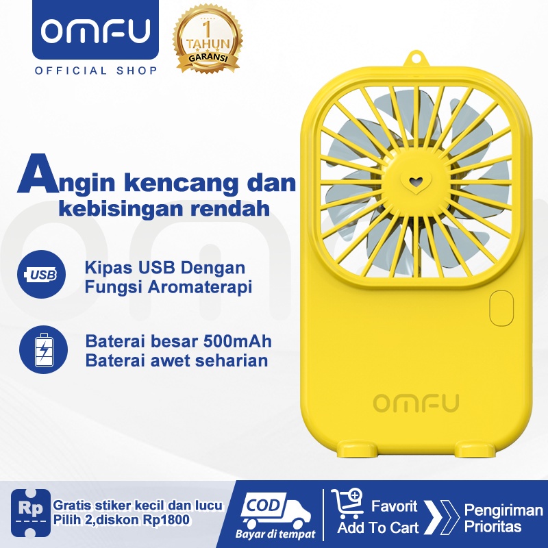 Omfu Kipas Angin Mini Kipas Aromaterapi Spray Kipas Angin Murah Portable Air Diffuser Aromatherapy 2in1