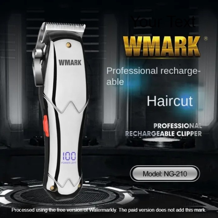 Hair Clipper Wmark NG 210 Alat Cukur Elektrik Barbershop 6500 Rpm