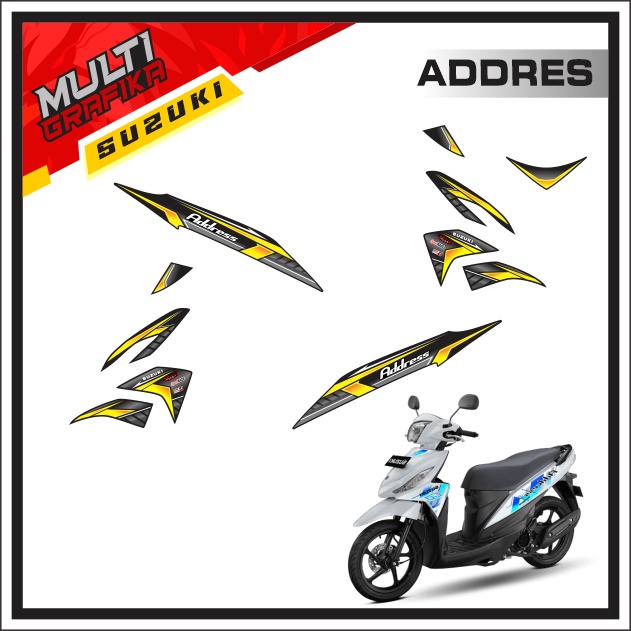 Stiker Striping Decal Setiker MOTOR Suzuki ADDRESS ADDRES 2018 2017 2016 2015