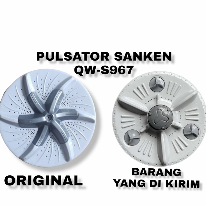 Pulsator Baling Baling Kipas Bawah Mesin Cuci Sanken QW-S967 MFD27