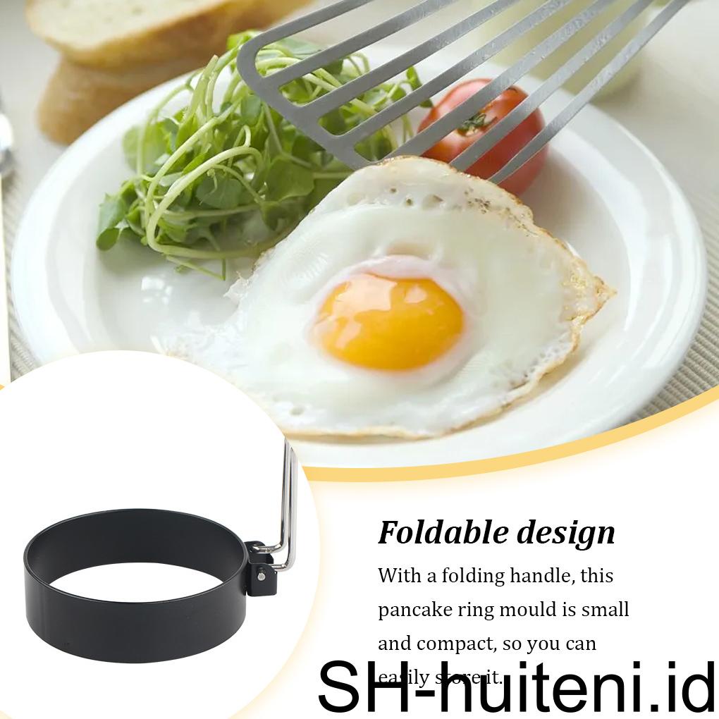 4buah Cetakan Goreng Telur Rumah Tangga Lipat Pancake Ring Cetakan Reusable Washable Non-stick Cooker Molds Dapur Gadget