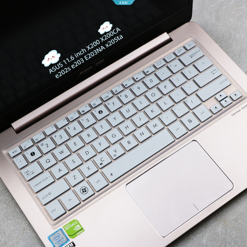 Cover Pelindung Lembut Keyboard Komputer Untuk Model ASUS 11.6 Inch X200 X200CA E202s E203 E203NA X205ta Film Keyboard Silikon Pelindung Tahan Air [ZK]