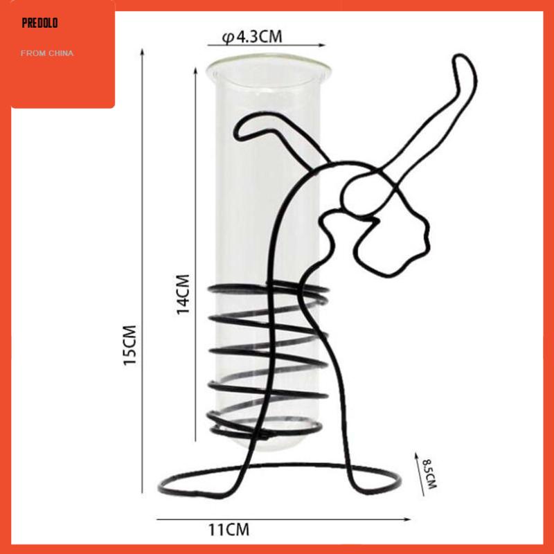 [Predolo] Vas Tabung Reaksi Nordic Style Vas Bunga Centerpiece Glass Planter