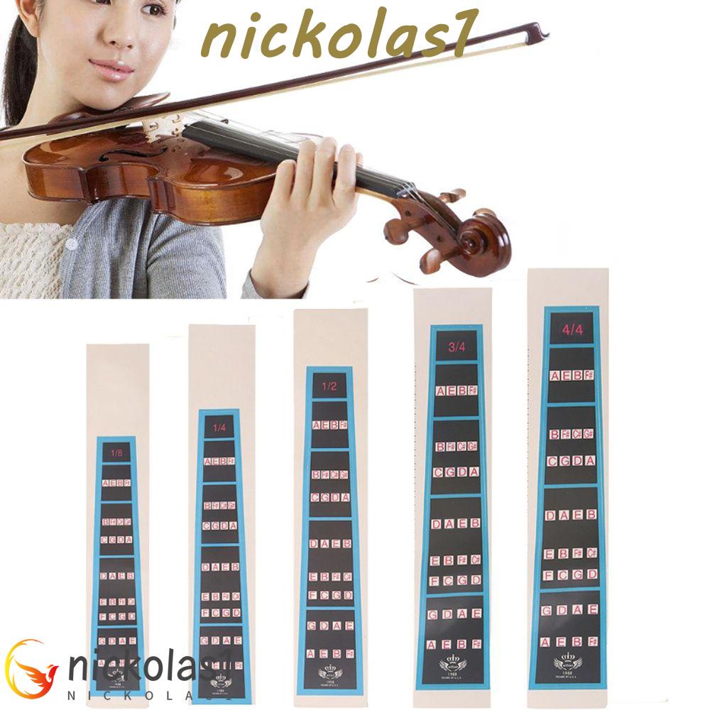 Nickolas1 Stiker Biola1/21 /4 Untuk Pemula Bagan Intonasi Latihan Alat Musik Stiker Skala