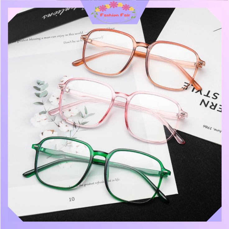 FASHION FAIR - D4011 Sunglasses Frame Anti Radiasi / Kacamata Anti Radiasi Import / Kacamata Korea Blueray / Kacamata Petak Anti Radiasi / Kacamata Import