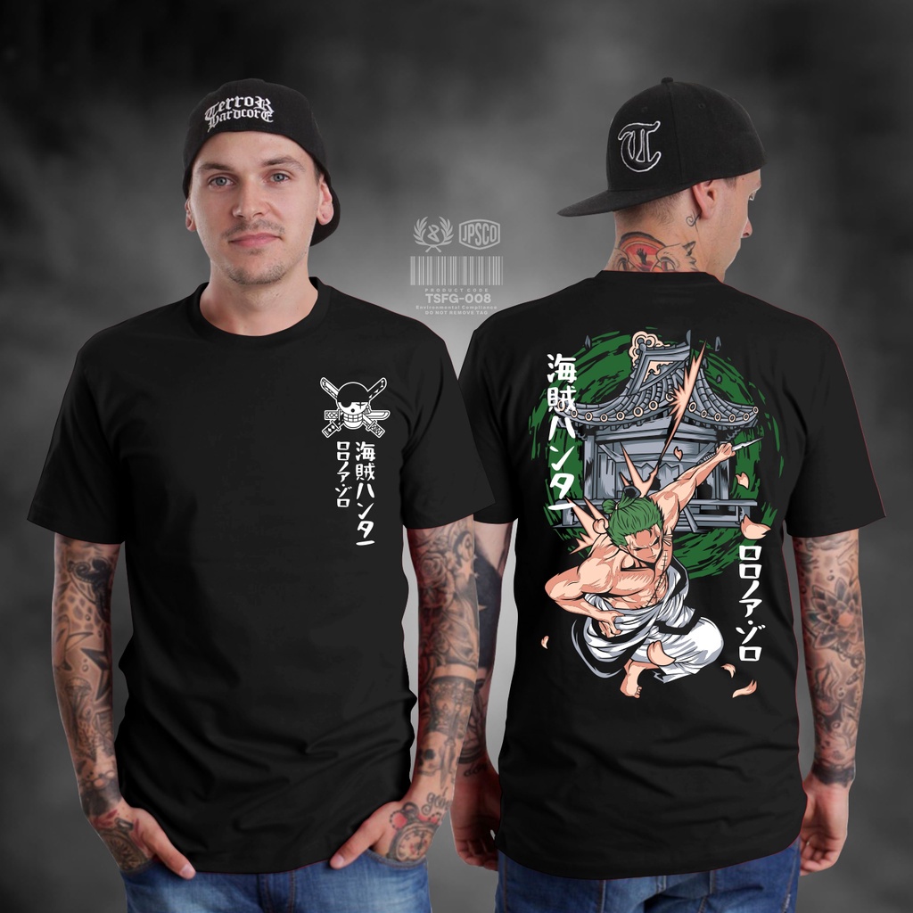 KAOS ONE PIECE RORONOA ZORO KAOS ANIME ONE PIECE ZORO NEW BAJU ONE PIECE ZORO