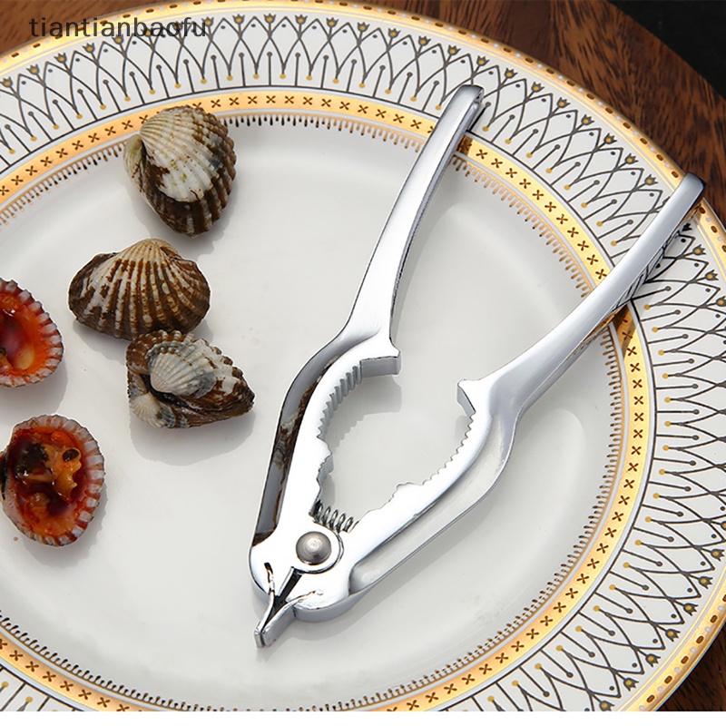 [tiantianbaofu] Klip Kerang Darah Zinc Alloy Sea Clip Desain Pegas Otomatis Klip Makanan Butik