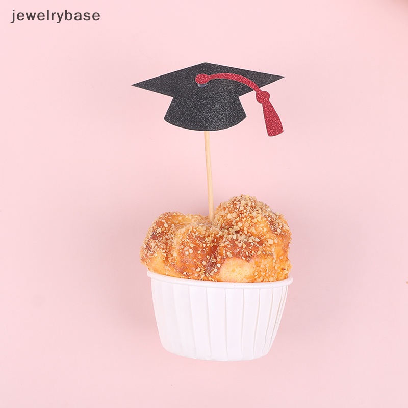 [jewelrybase] 12pcs Topper Kue Dekorasi Pesta Musim Wisuda Untuk Butik Akad Wisuda