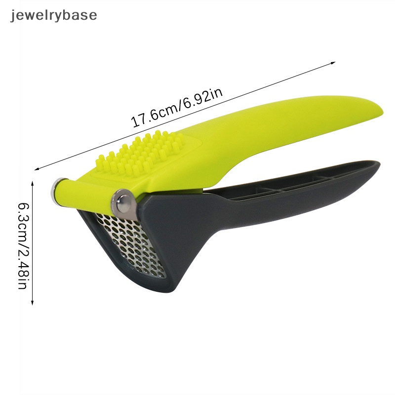 [jewelrybase] Stainless Steel Garlic Press Penghancur Handheld Jahe Garlic Mincer Butik