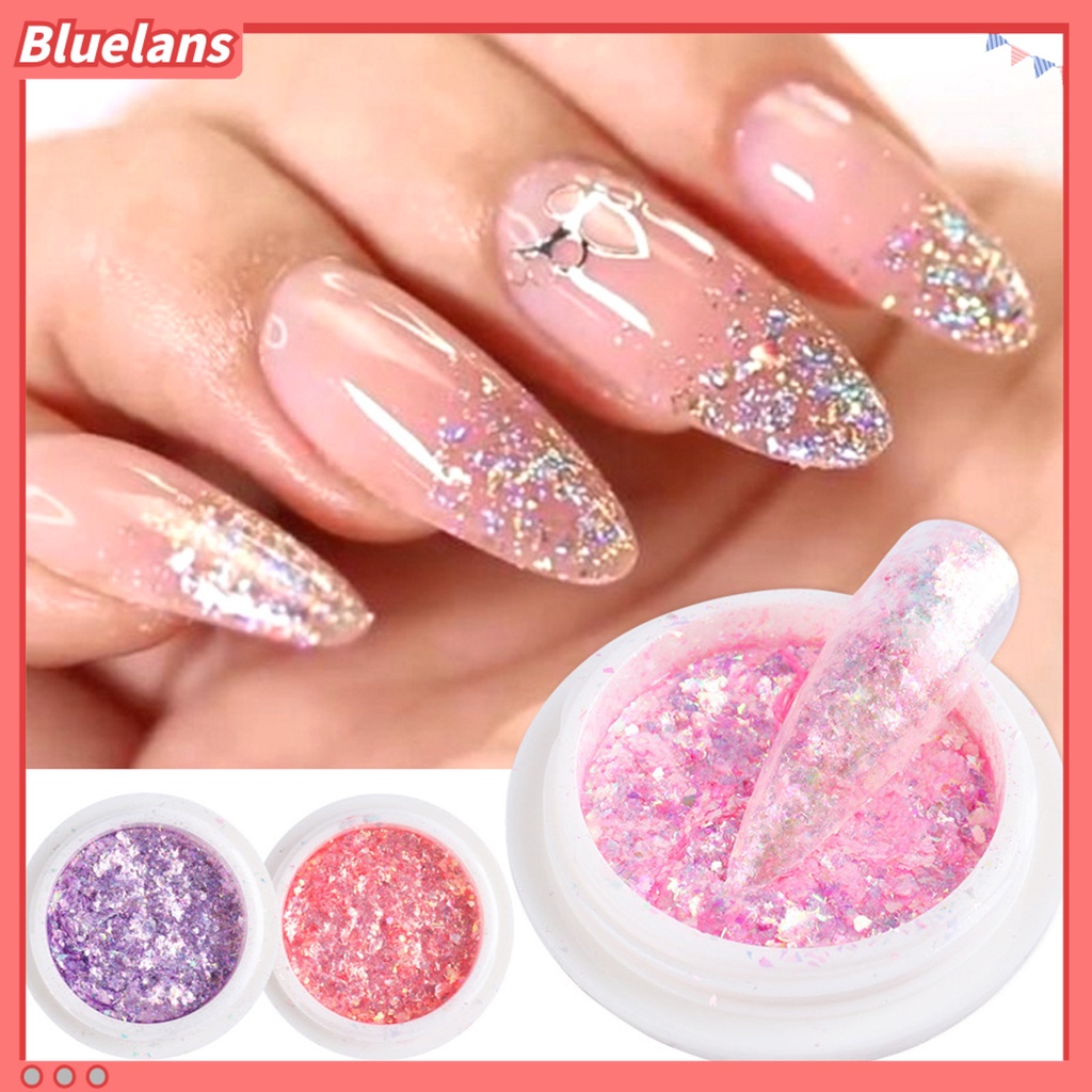 [BLM] Glitter Kuku Tekstur Halus Multi Guna Nair Art Fashion Nail Glitters Dekorasi Untuk Salon Kuku