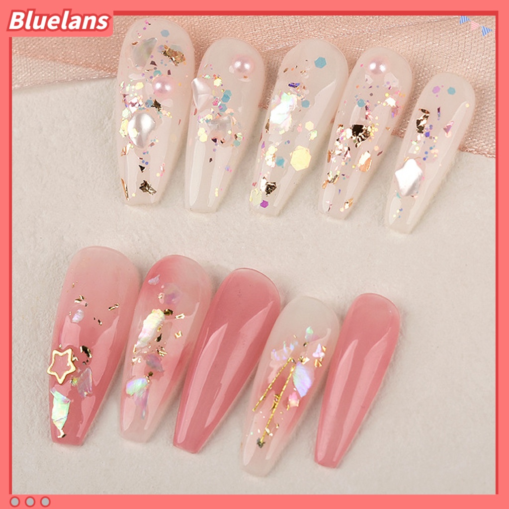 [BLM] 1kotak Paku Payet Sangat Tipis Mengkilap Efek Visual Warna Hidup Mudah Diterapkan Nail Art Shell Fragmen DIY Membuat Kerajinan Perlengkapan Kuku