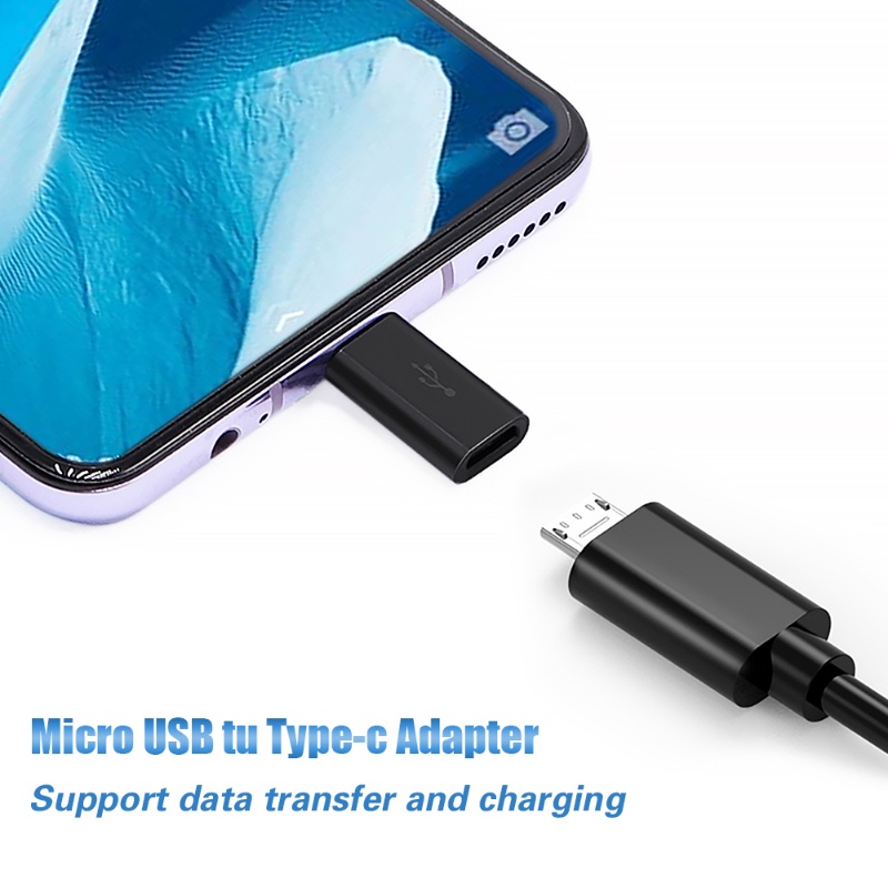 1pc Adaptor Micro USB 3.1 Ke Tipe-C Premium Yang Ditingkatkan Konverter Transmisi Data Kecil Baru Kompatibel Untuk Kebanyakan Perangkat Seluler