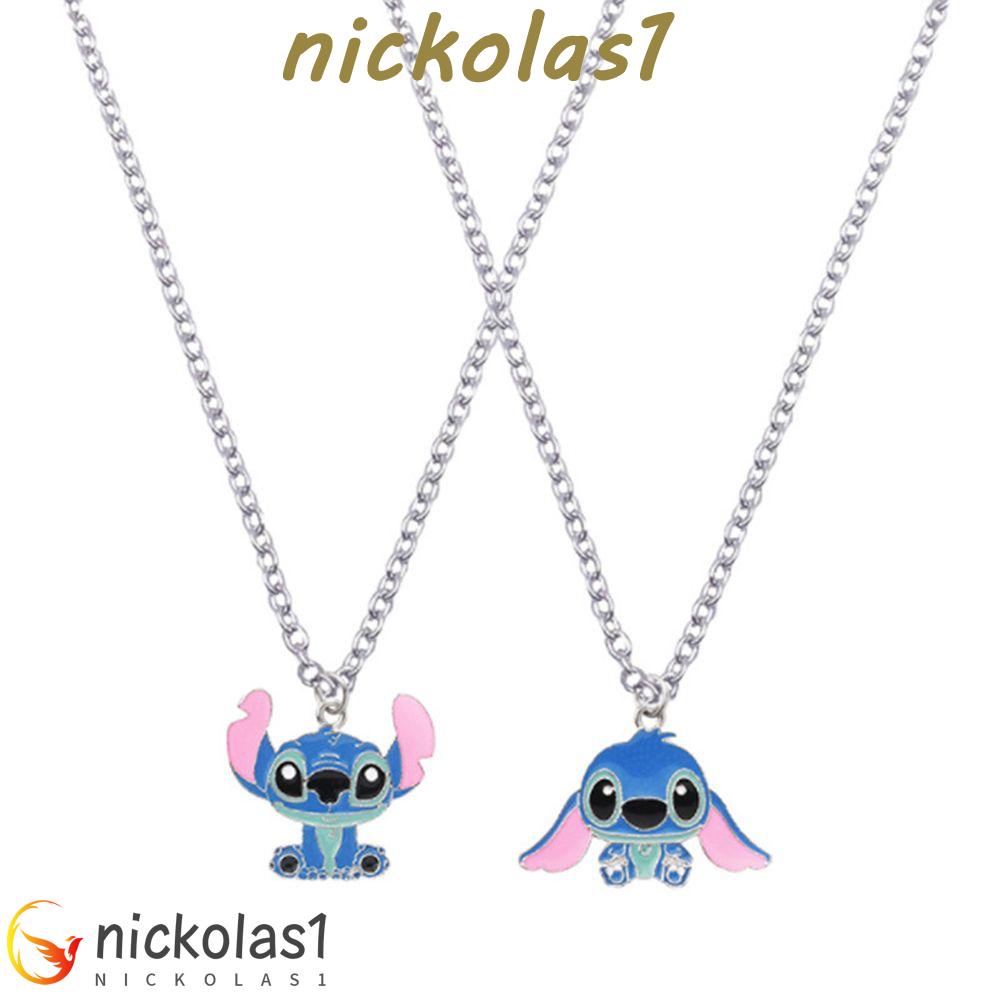 Nickolas1 Lilo &amp; Stitch Liontin Aksesoris Lucu Kalung Hadiah Ornamen Perhiasan Anime Necklace