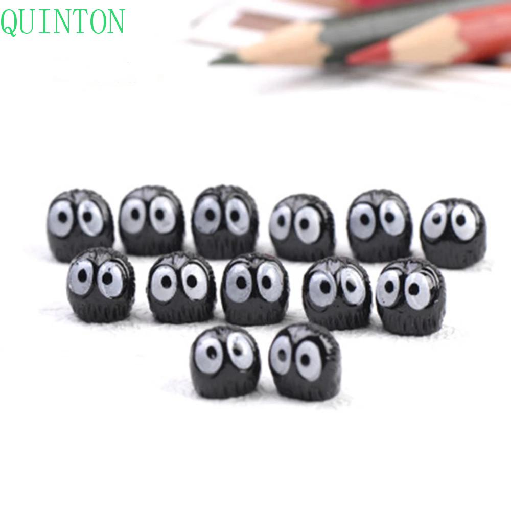 Quinton My Neighbor Totoro Miyazaki Hayao Untuk Mainan Model Anak 1.5cm 10pcs Bara Hitam