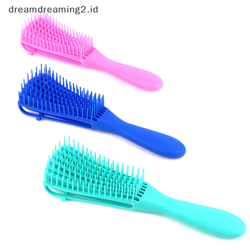 (drea) 1pc Sisir Rambut Sikat Rambut Detangling Brush Salon Pijat Aneka Alat Rambut Keriting //