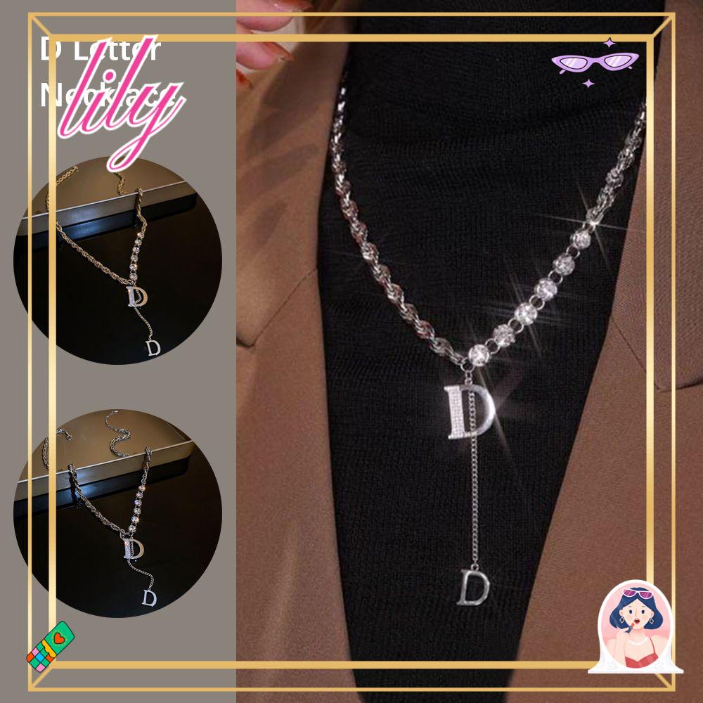 Lily Kalung Wanita Mewah  ​ Indah Perhiasan Fashion