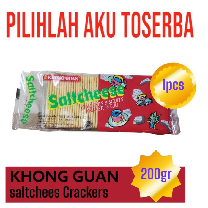 Biskuit Khong Guan SALTCHEESE 200 gr - ( HARGA 1 PCS )