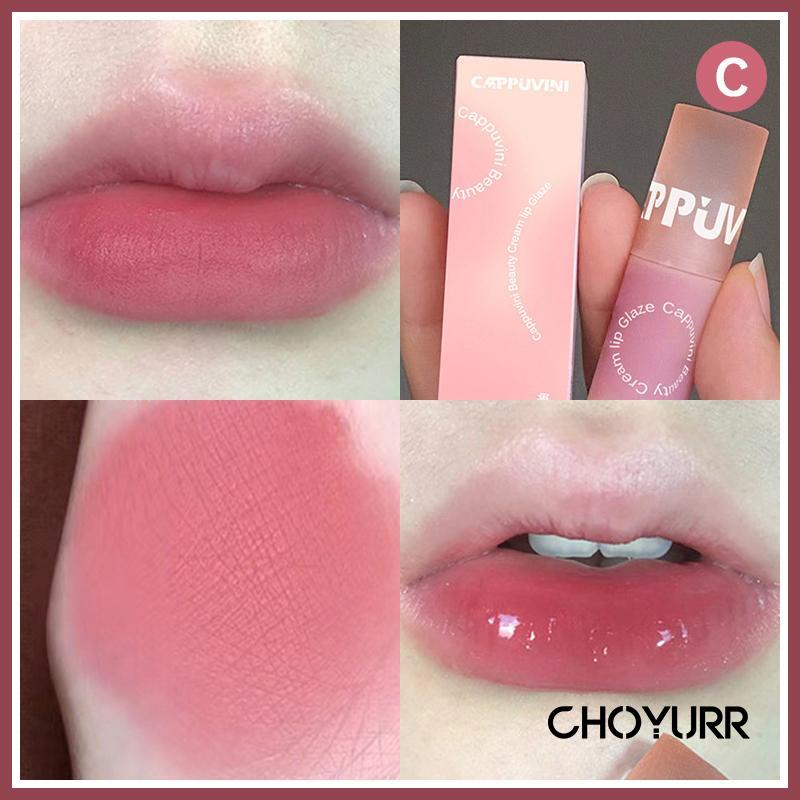 【COD】Cappuvini Lip Glaze Milk Cream Matte Lip Cream Korean Waterproof Tahan Lama-CH