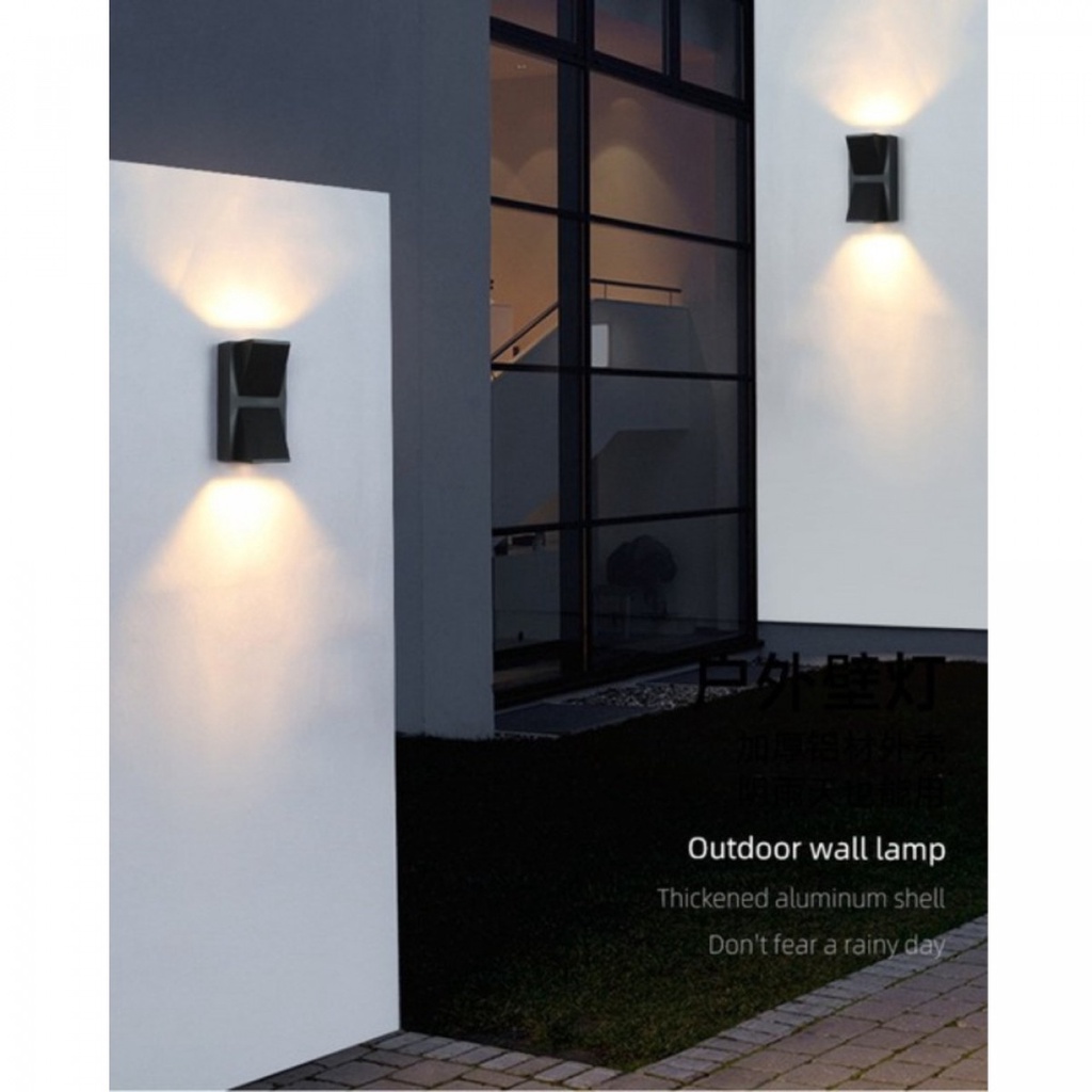 TaffLED Lampu Dinding Hias Outdoor Aluminium Waterproof 6W - WD079