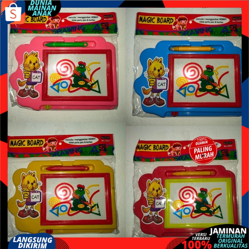 Mainan Anak Drawing Board Magnetic Papan Tulis Magnetik Hapus Gambar Dan Menulis Edukasi