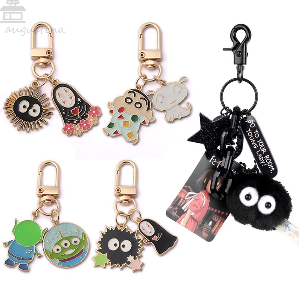 Gantungan Kunci Anime Agustina Bola Elf Spirited Away Totoro Cosplay Keyring