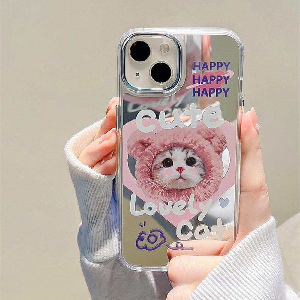 Cocok Untuk Iphone14 Pro Max iPhone Phone Case Permukaan Cermin Kamera Perlindungan Shockproof Kuat Kompatibel Dengan Iphone13 13pro 13prm iPhone 11 7Plus 8Plus Xr XS 12 Pro Max Phone Case