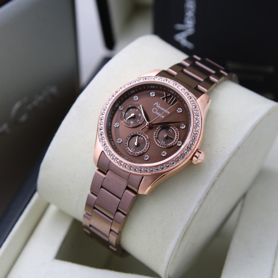 JAM TANGAN WANITA ALEXANDRE CHRISTIE AC 2A69 / AC2A69 RANTAI ORIGINAL GARANSI RESMI 1 TAHUN