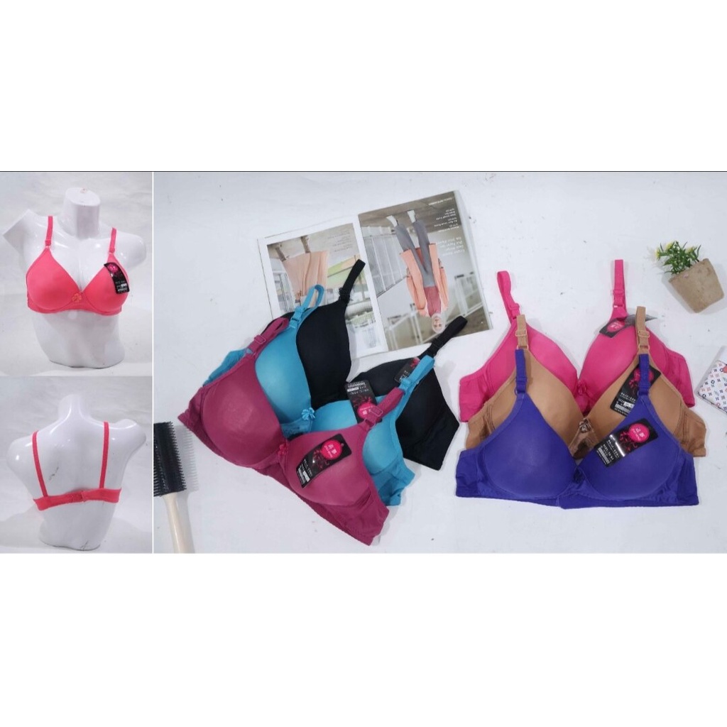 BRA BH BUSA TANPA KAWAT POLOS KAIT 2 ZHUIMENG 3312 PREMIUM BRA