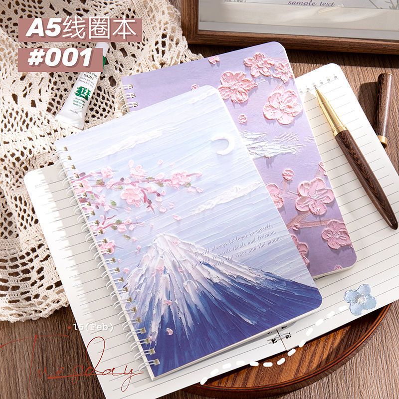 

Buku Tulis Catatan Notebook Ring A5 / Notebook Journal / Buku Tulis A5 Spiral Notebook Aesthetic /