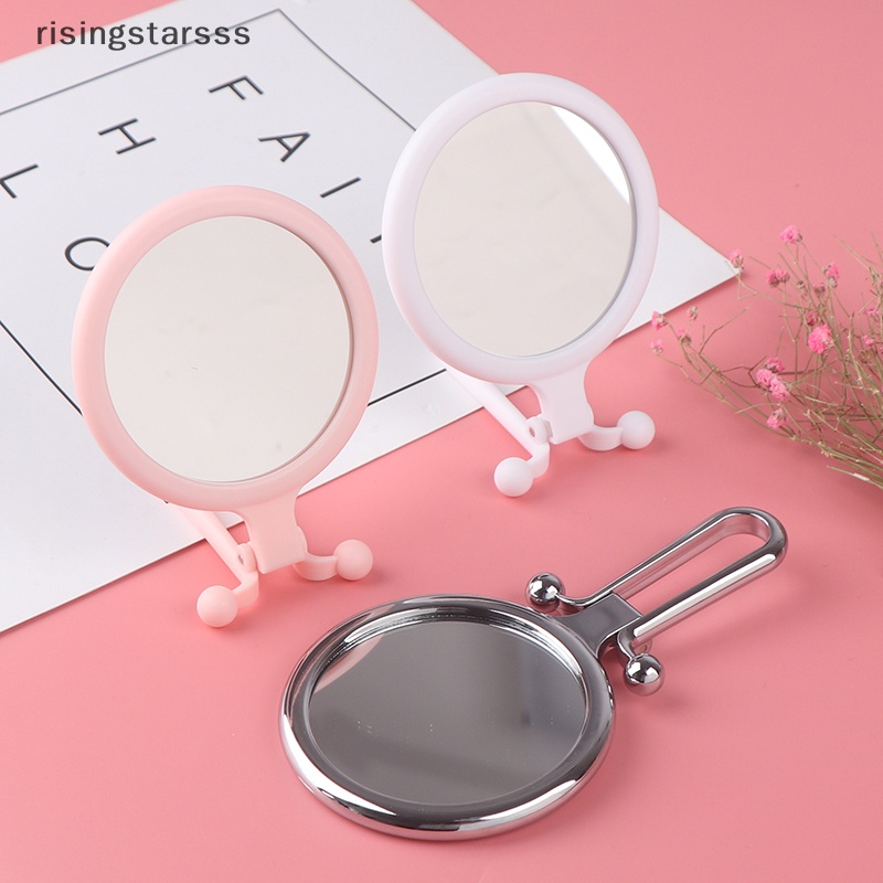 Rsid Span-New5 /10X Magnifying Handheld Mirror Travel Cermin Rias Tangan Lipat Dua Sisi Jelly