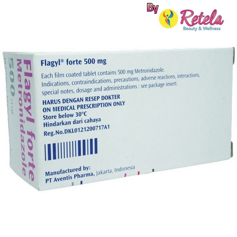 FLAGYL FORTE 500MG 1 STRIP 10 TABLET