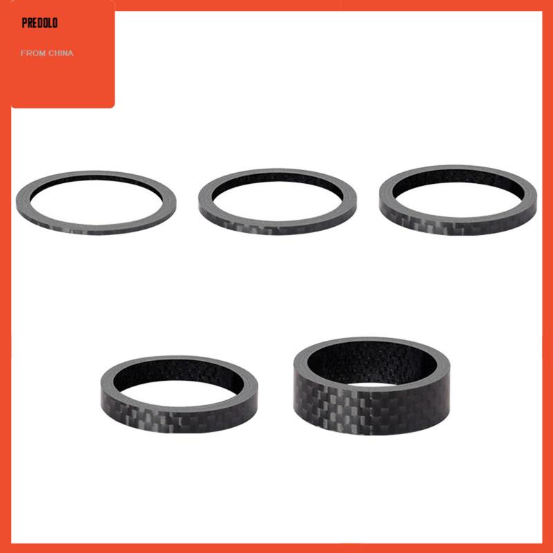 [Predolo] Set Spacer Mesin Cuci Batang Headset Sepeda Serat Karbon1 1/8&quot;