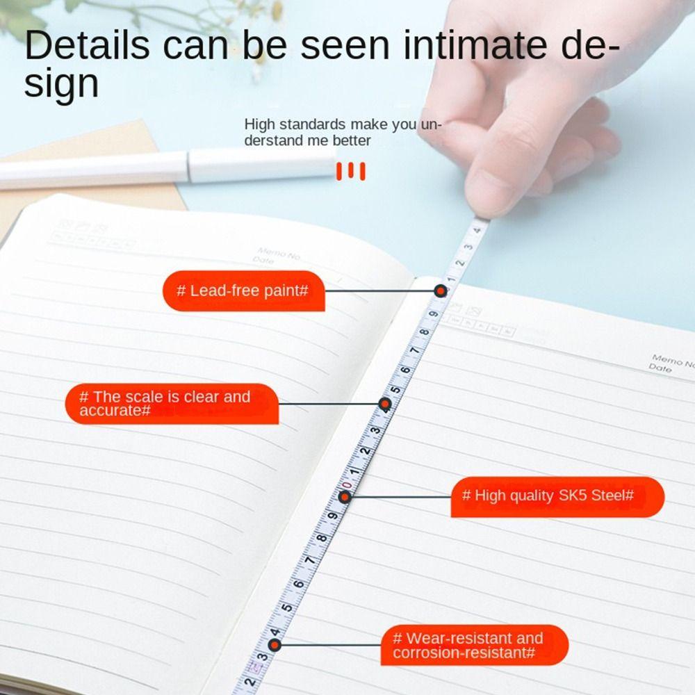 Lanfy Retractable Ruler Gift Pocket Mini Roulette Halus Serbaguna Gantungan Kunci Tape Untuk Alat Ukur