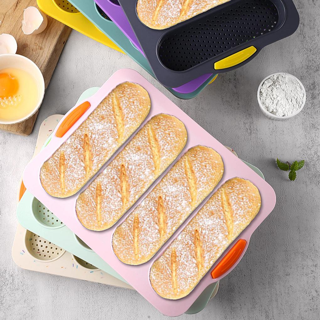 Cetakan Roti Flexible Pastry Baking Tray Reusable Chocolate Cake Mold Pan Rumah Bakery Restoran Aksesori Untuk Kulkas Oven