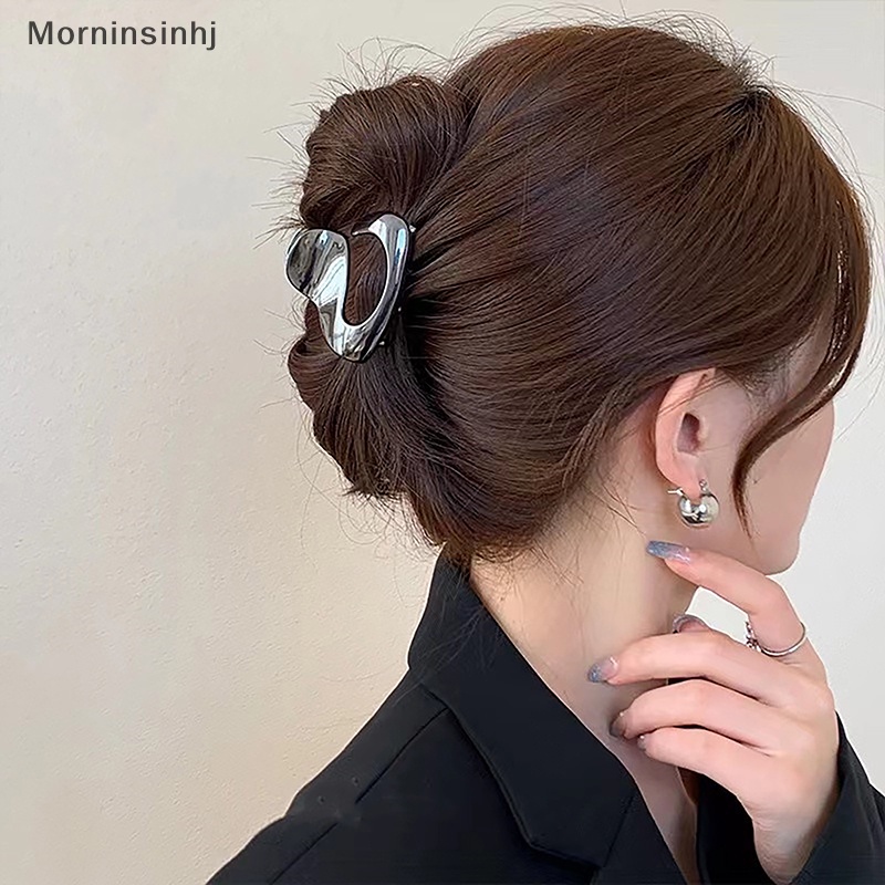 Mornin 2023fashion Baru Logam Geometris Hair Claw Clip Trendy Hair Clips Jepitan Rambut id