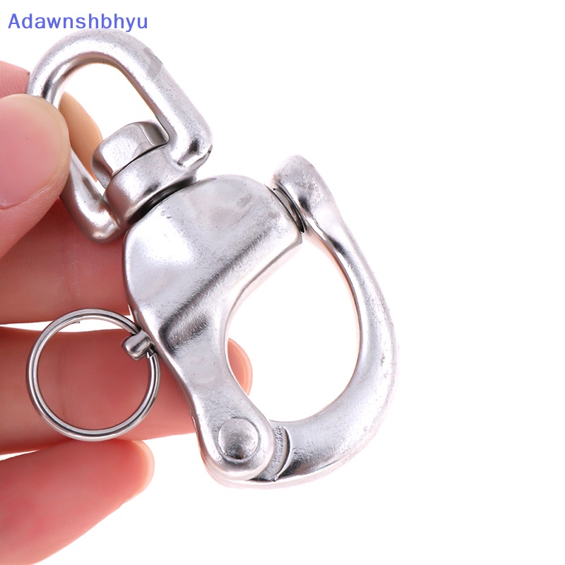 Adhyu Stainless Steel Quick Release Boat Chain Shackle Swivel Snap Hook 70mm ID