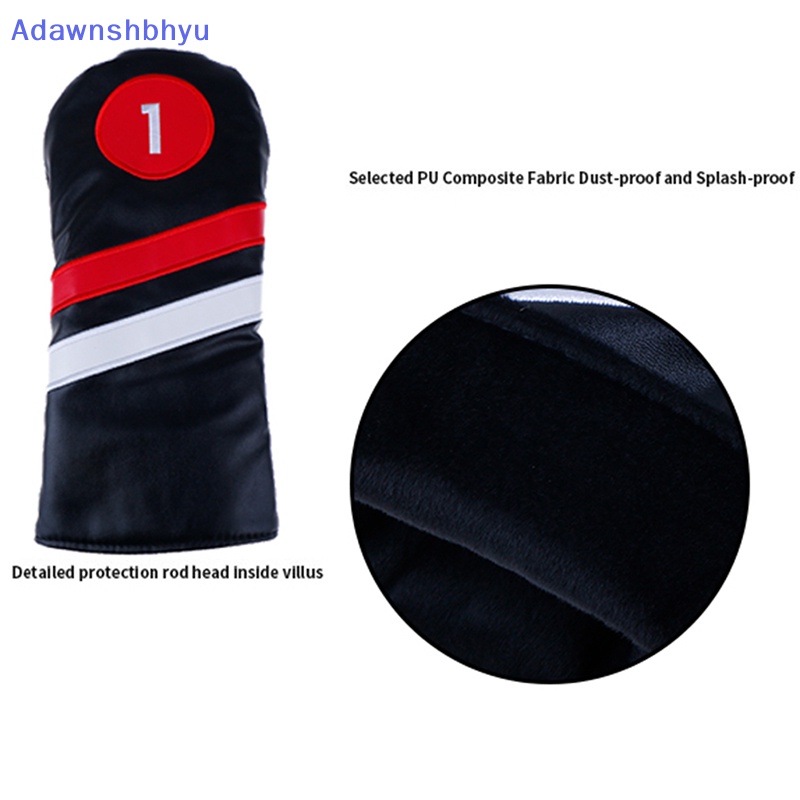 Sarung Kepala Golf Adhyu #1 #3 #5covers Driver/Fairway Rescue/Hybrid PU Leather ID