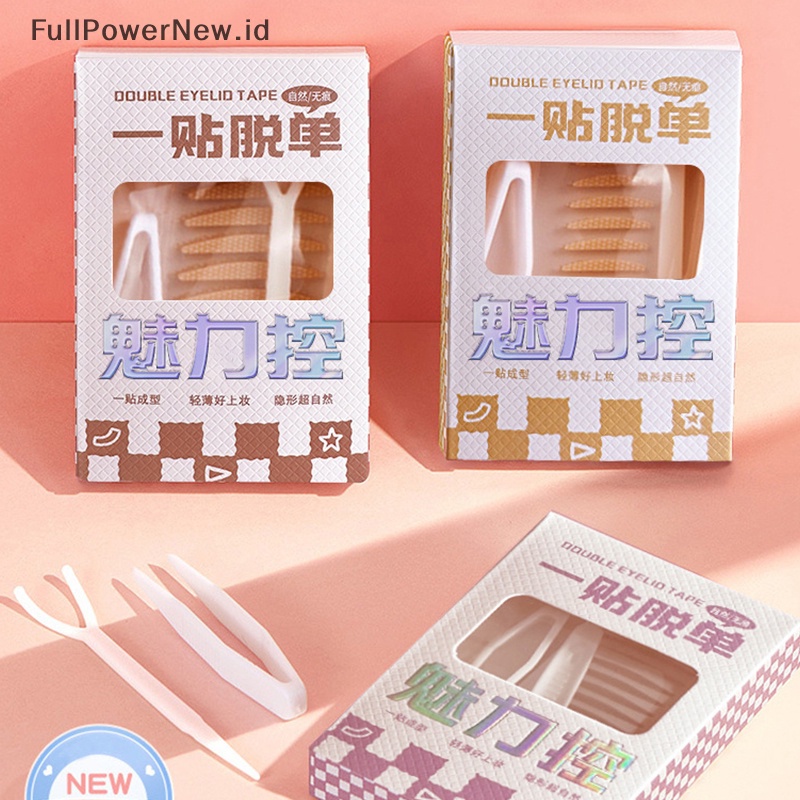 Power 90Pcs Double Eyelid Tape Perekat Invisible N Stiker Eye Lift Makeup ID