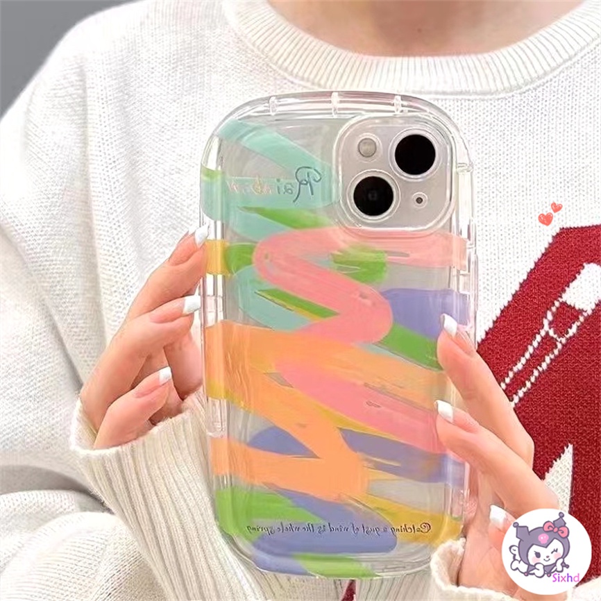 Untuk Redmi Note 12 11 11s 10s 9s 10Pro Redmi 12 12C 10C 11A 10A 9C 9T 9A A2 A1 Xiaomi 11 Lite Poco M3 X3Pro NFC Ins Rainbow Graffiti Case Lembut TPU Penutup Perlindungan