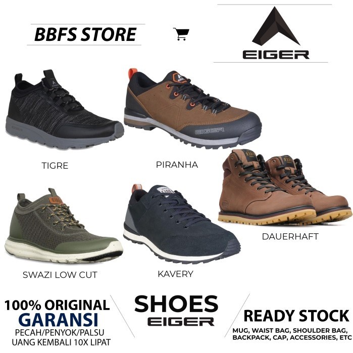 EIGER ORIGINAL KAVERY 1.0 SHOES SEPATU GUNUNG HIKING CAMP