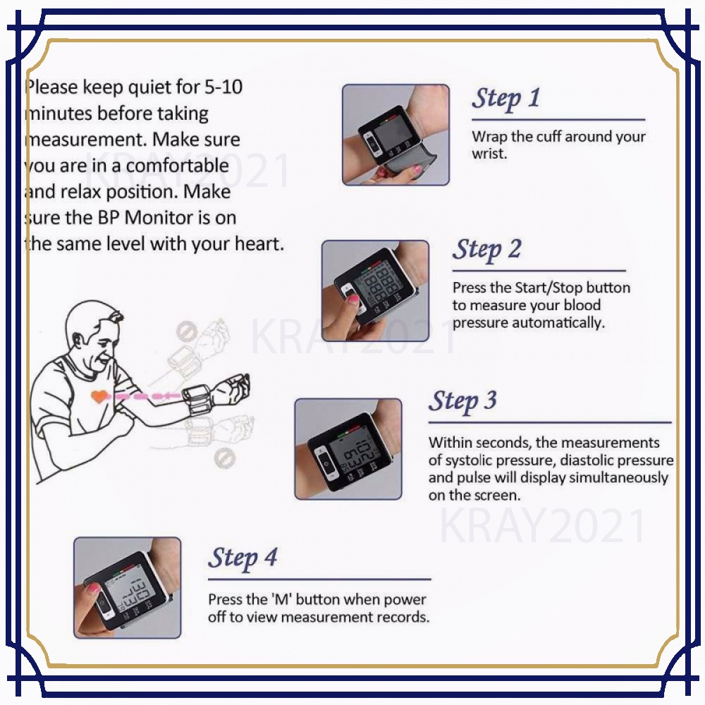 Pengukur Tekanan Darah Electronic Sphygmomanometer - HL048