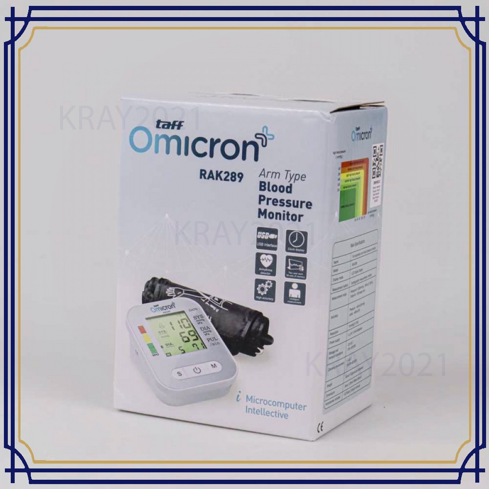 TaffOmicron Pengukur Tekanan Darah Blood Pressure with Voice HT206